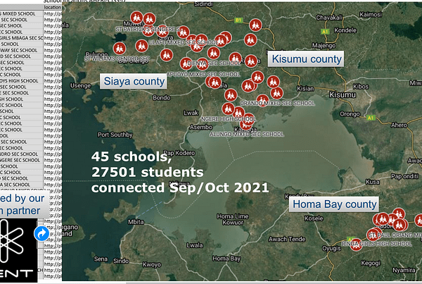 27501 students connected at 45 schools