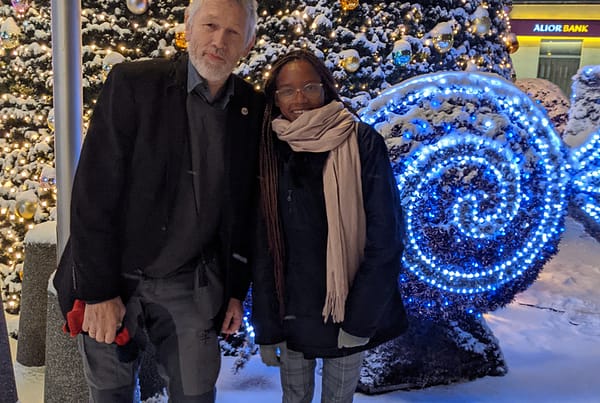 Catherine experiencing Christmas market in Katowice