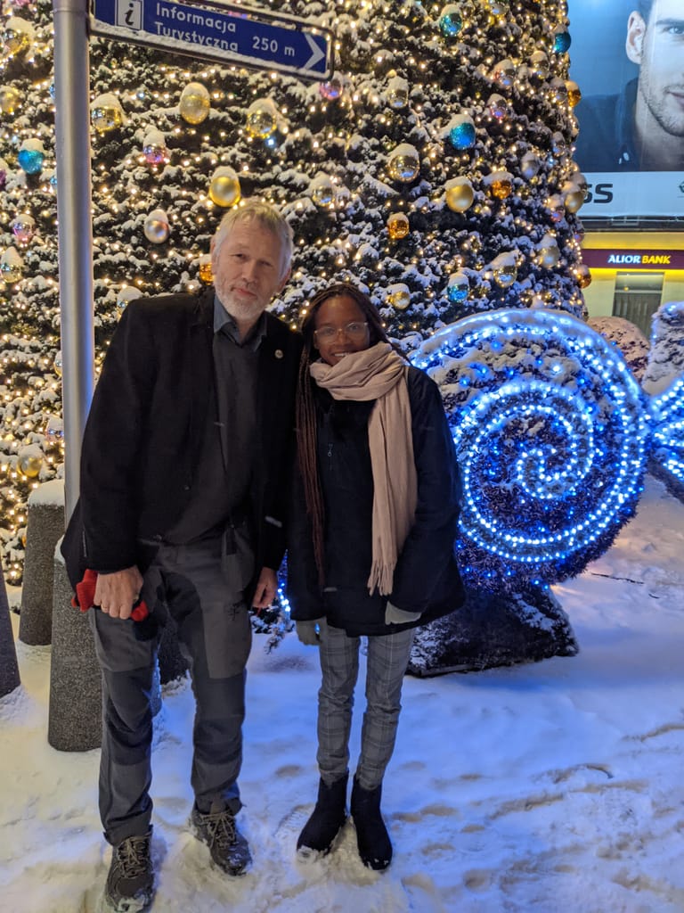 Catherine experiencing Christmas market in Katowice
