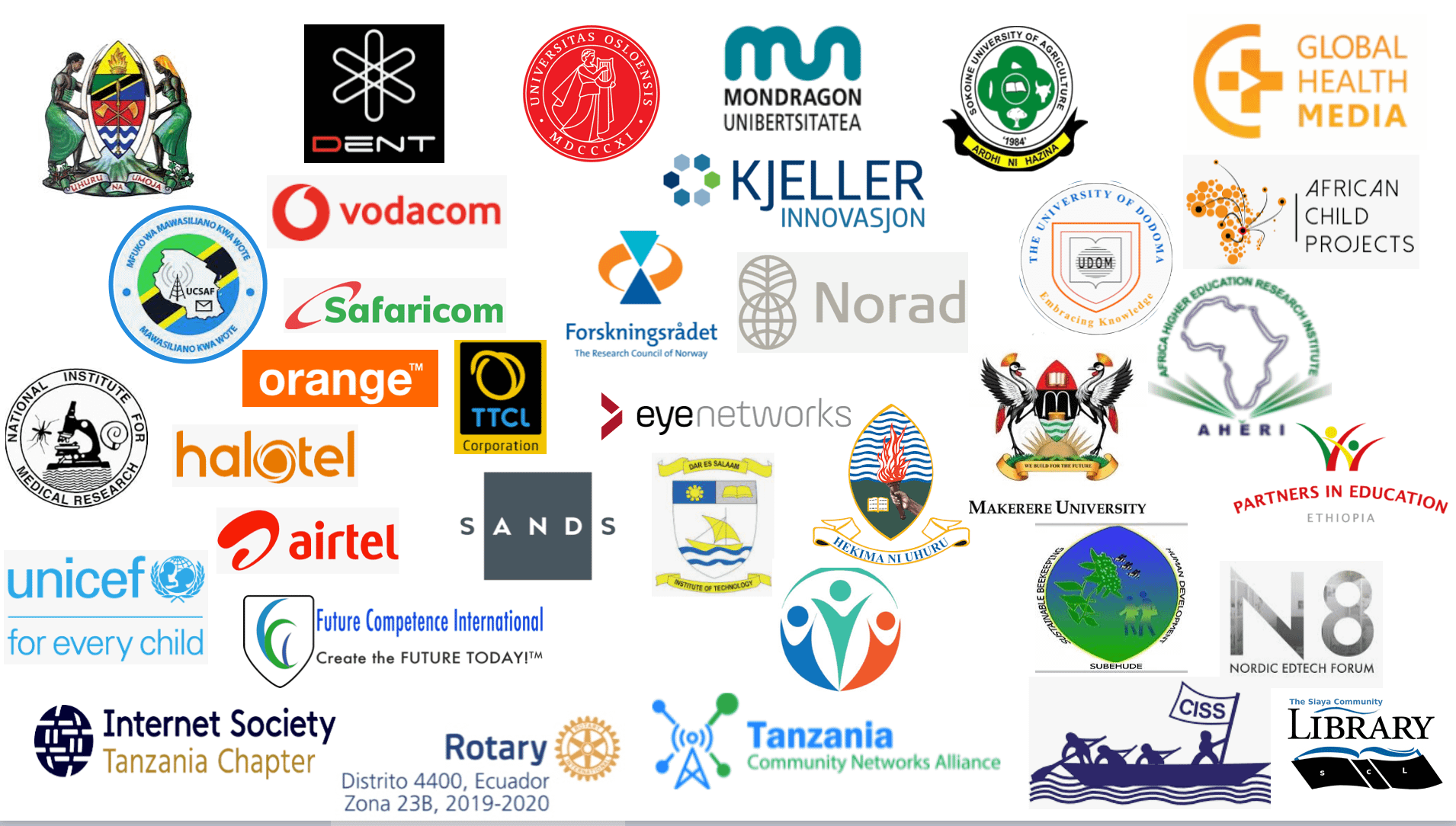 Partners and Collaborators of the Basic Internet Foundation